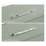 Poignée torsadée en métal pour meuble de salle de bain | Twin | O'DESIGN by OTTOFOND