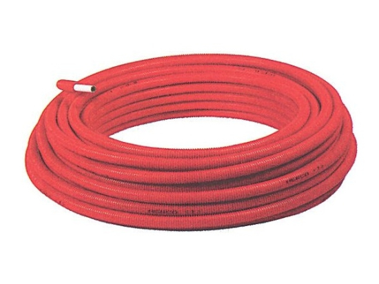 Tube multicouche 16x2  | Prégainé  rouge| EASYTEC | EMMETI