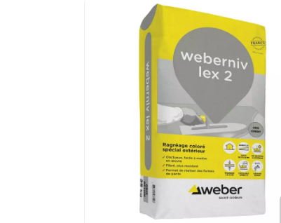 Ragréage coloré spécial extérieur | Weberniv lex 2 | WEBER