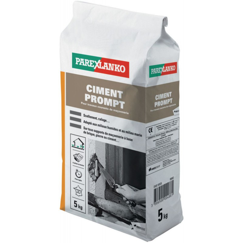 Ciment prompt PAREXLANKO - 10kg - 02840 - Espace Bricolage