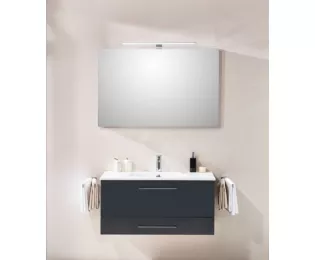Ensemble EXCEPTIO avec plan céramique et miroir | 61 cm | LED AZURLIGN