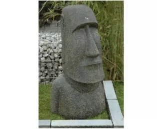 Statue Moaï béton PENEZ HERMAN